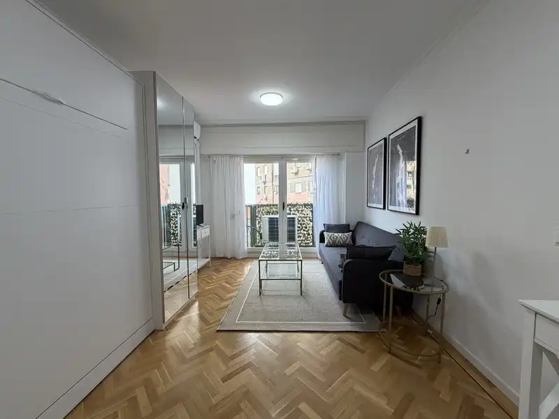 Living room of Study for rent in Madrid  with Air Conditioner and Furnished