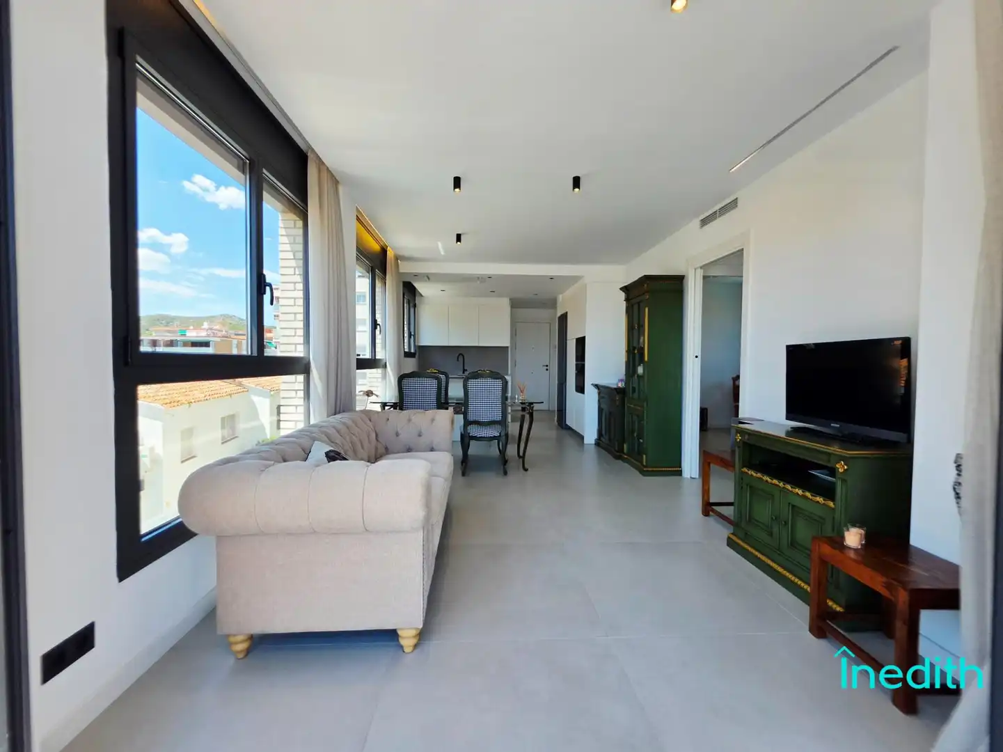 Wohnzimmer von Wohnung zum Verkauf in Calafell mit Klimaanlage, Heizung und Terrasse