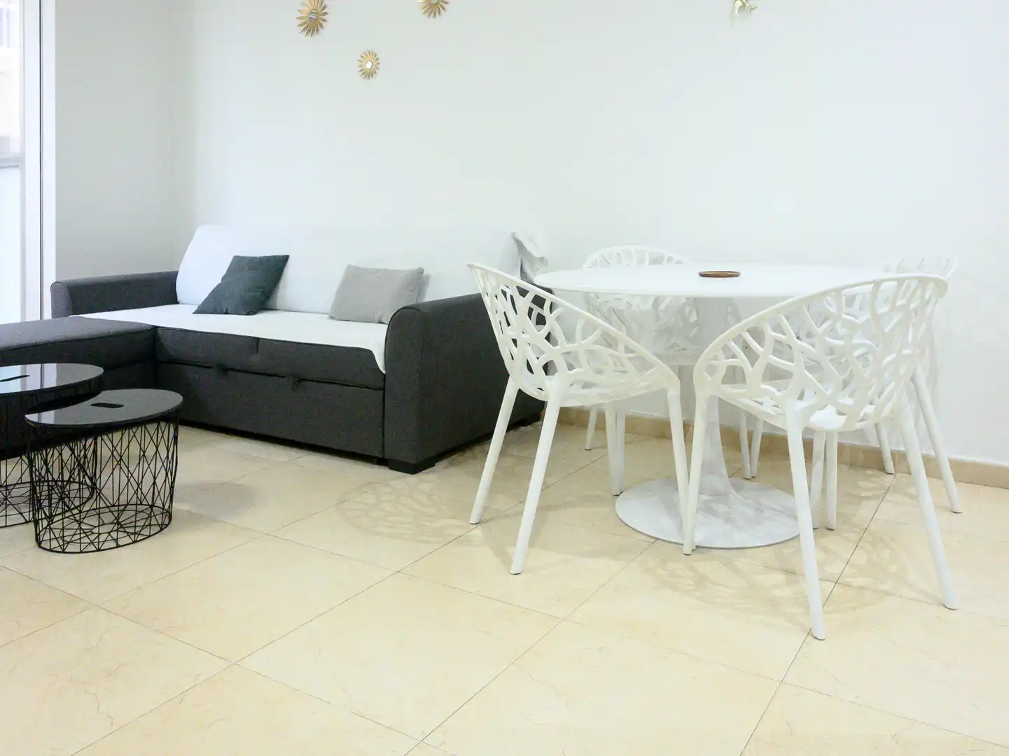 Sala de estar de Apartamento en venta en Alboraya con Aire acondicionado, Amueblado y Horno