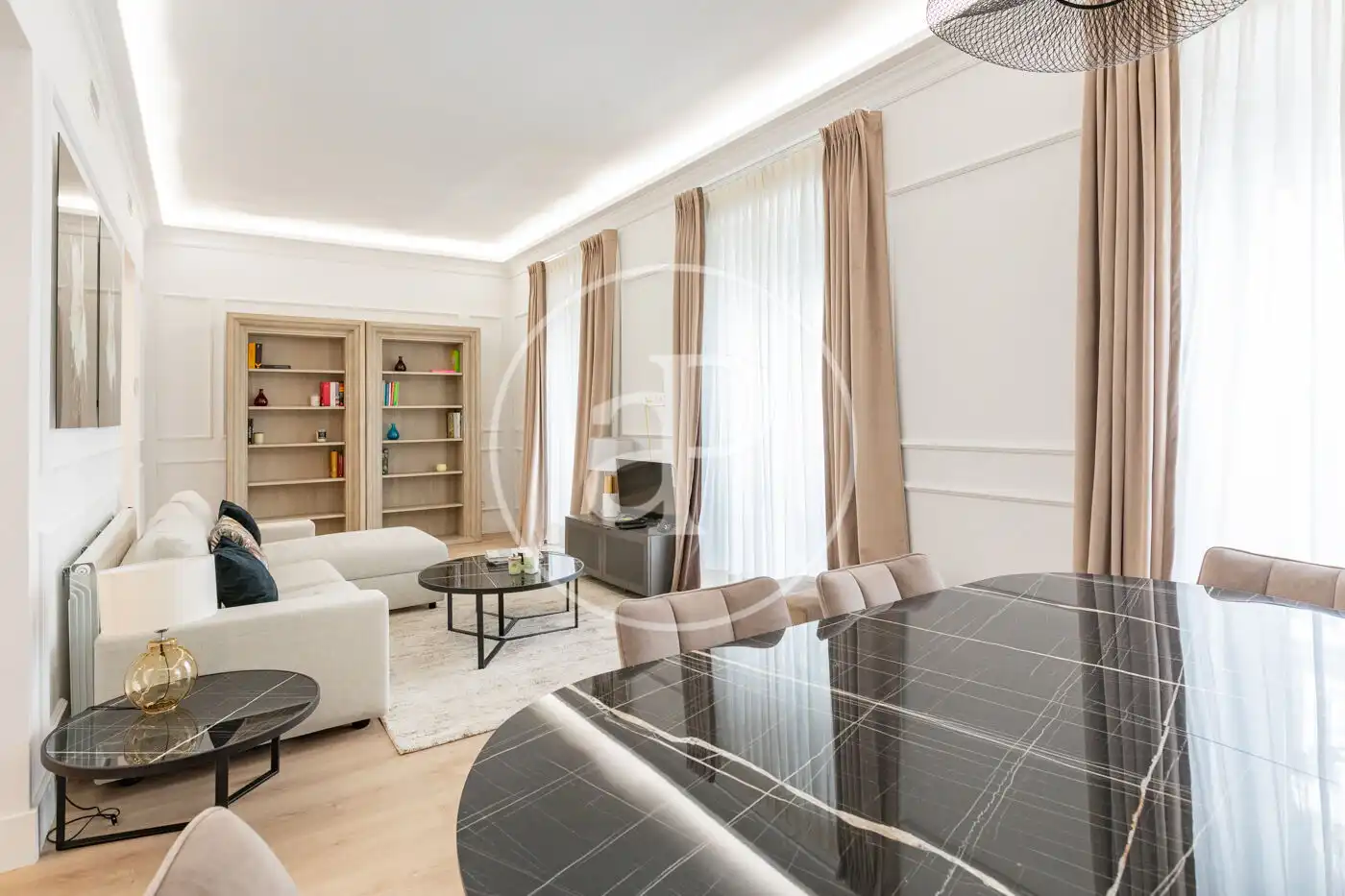 Wohnzimmer von Wohnung zum Verkauf in Madrid mit Klimaanlage, Heizung und Möbliert