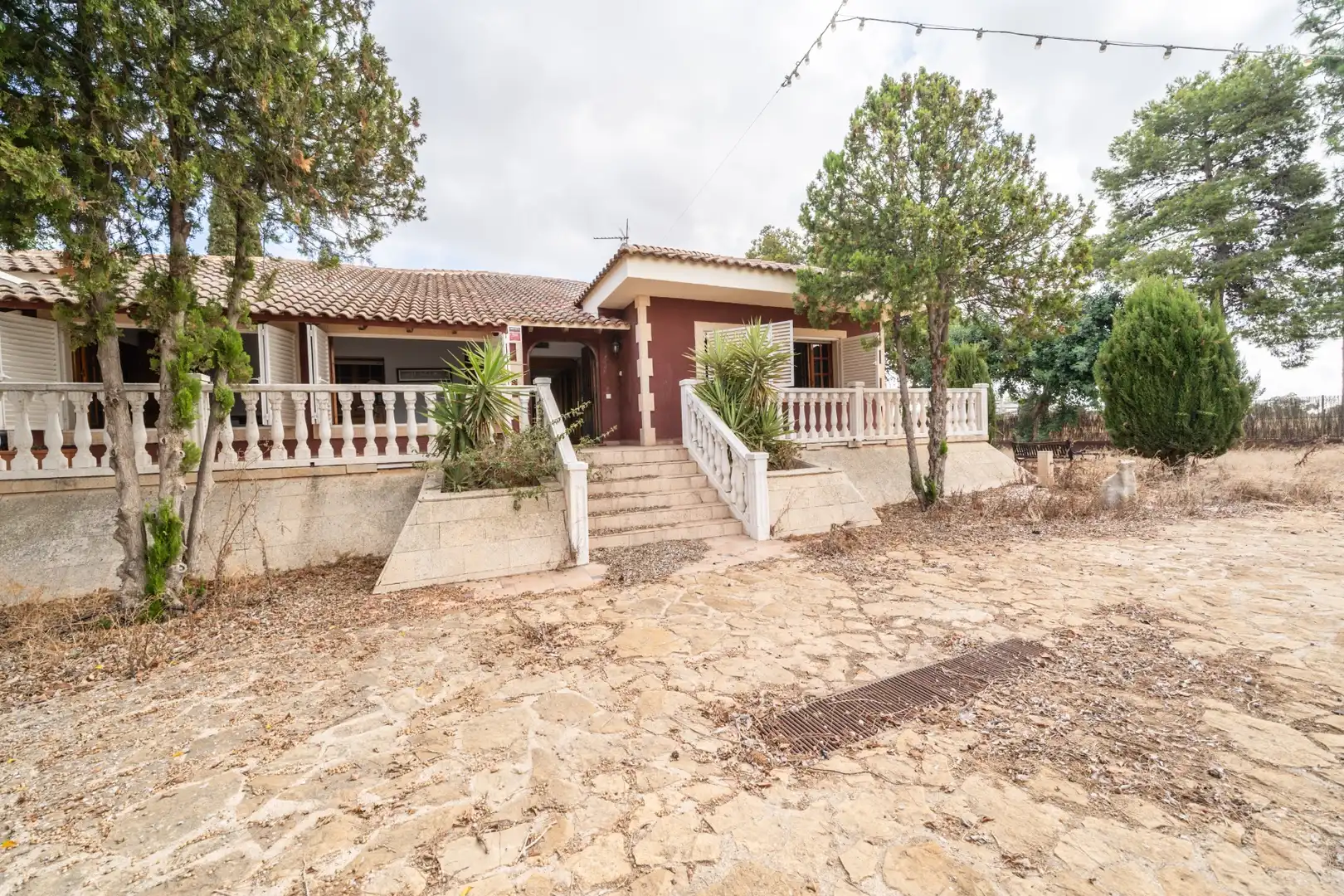 Vista exterior de Casa o xalet en venda en Cartagena amb Jardí privat, Traster i Piscina