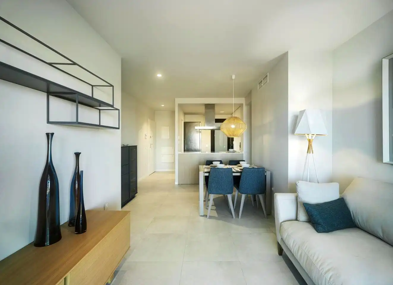 Sala de estar de Piso en venta en Pilar de la Horadada con Aire acondicionado, Terraza y Amueblado