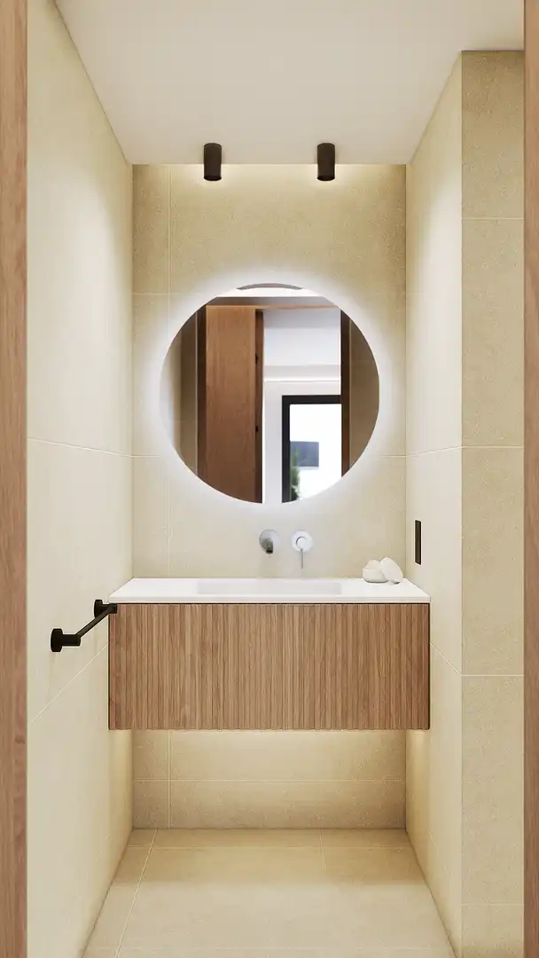 Badezimmer von Dachboden zum Verkauf in Málaga mit Klimaanlage, Terrasse und Schwimmbad