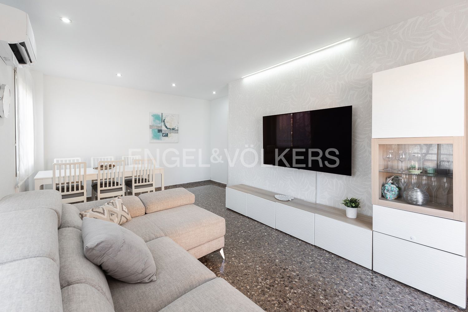 Sala de estar de Apartamento en venta en  Valencia Capital con Aire acondicionado, Calefacción y Balcón