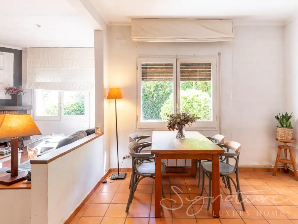 Dining room of Houses for sale in Sant Cugat del Vallès
