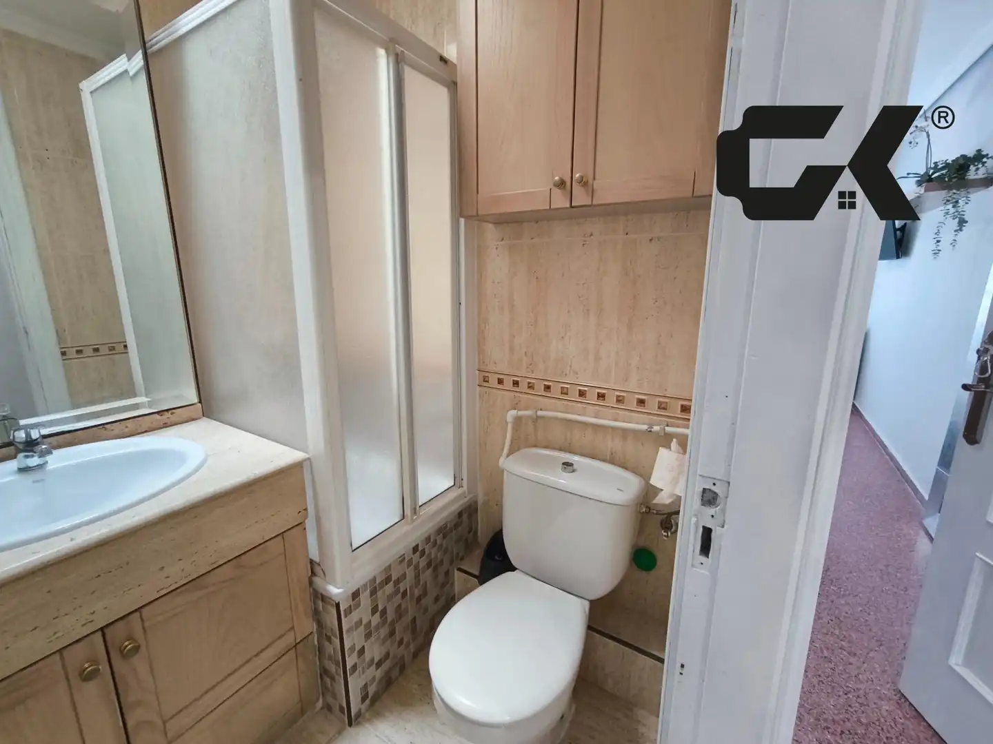 Bathroom of Flat for share in San Javier  with Air Conditioner