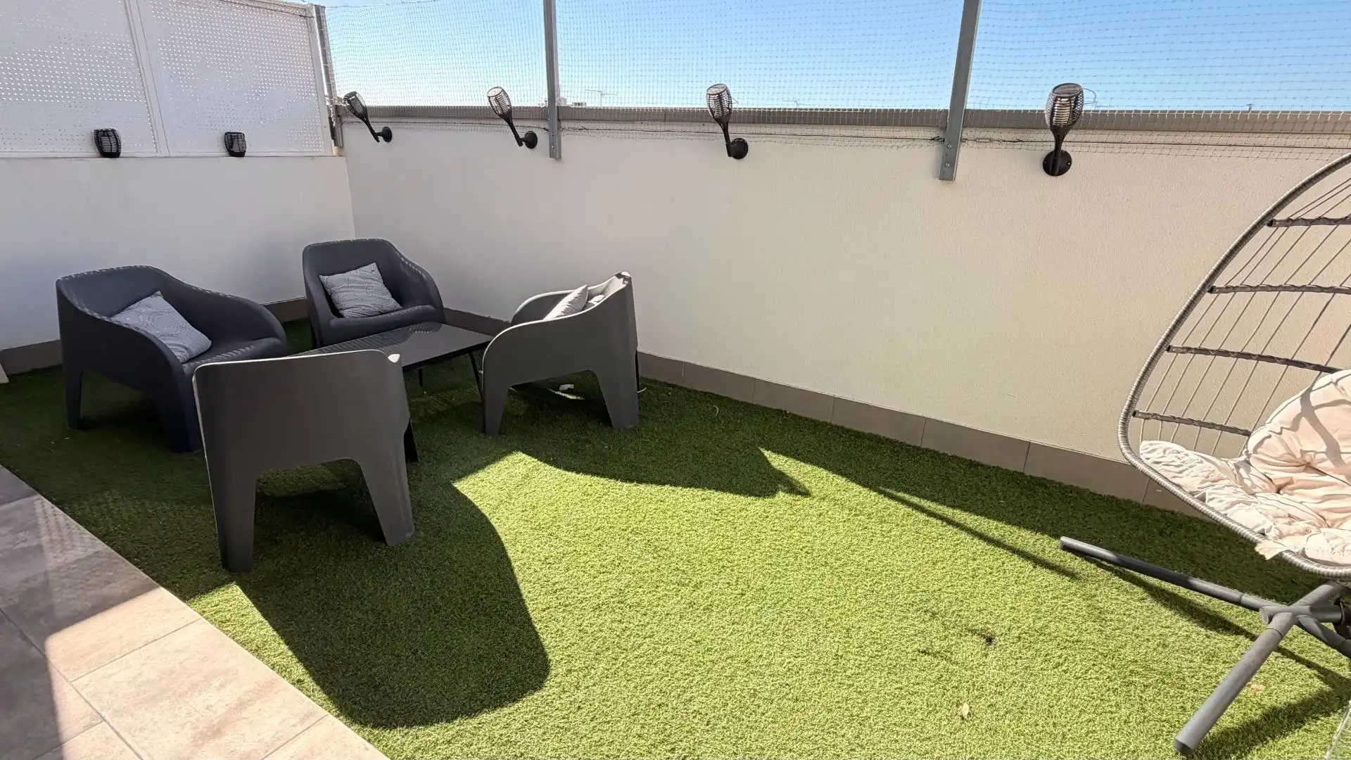 Terrasse von Dachboden zum Verkauf in Elche / Elx mit Heizung, Terrasse und Abstellraum