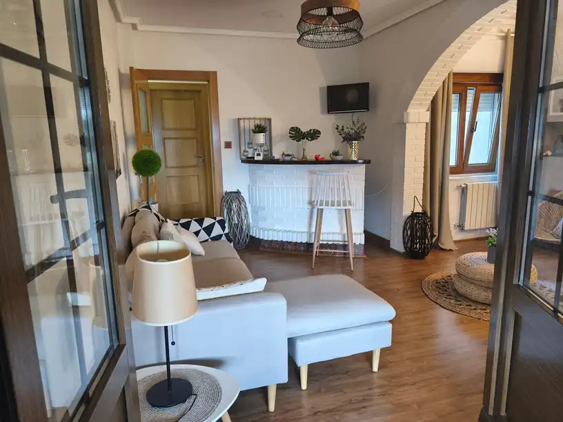 Living room of Attic for sale in Pravia  with Heating, Terrace and Furnished