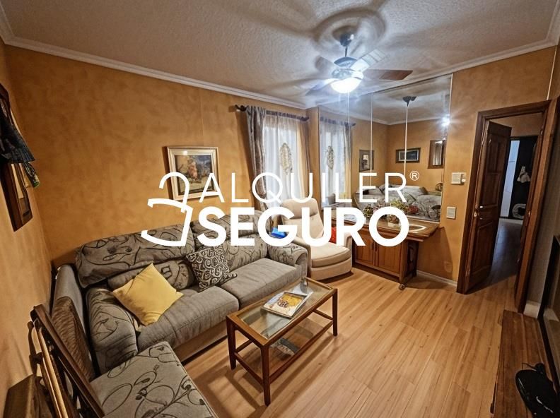 Living room of Flat to rent in  Madrid Capital  with Air Conditioner, Heating and Furnished