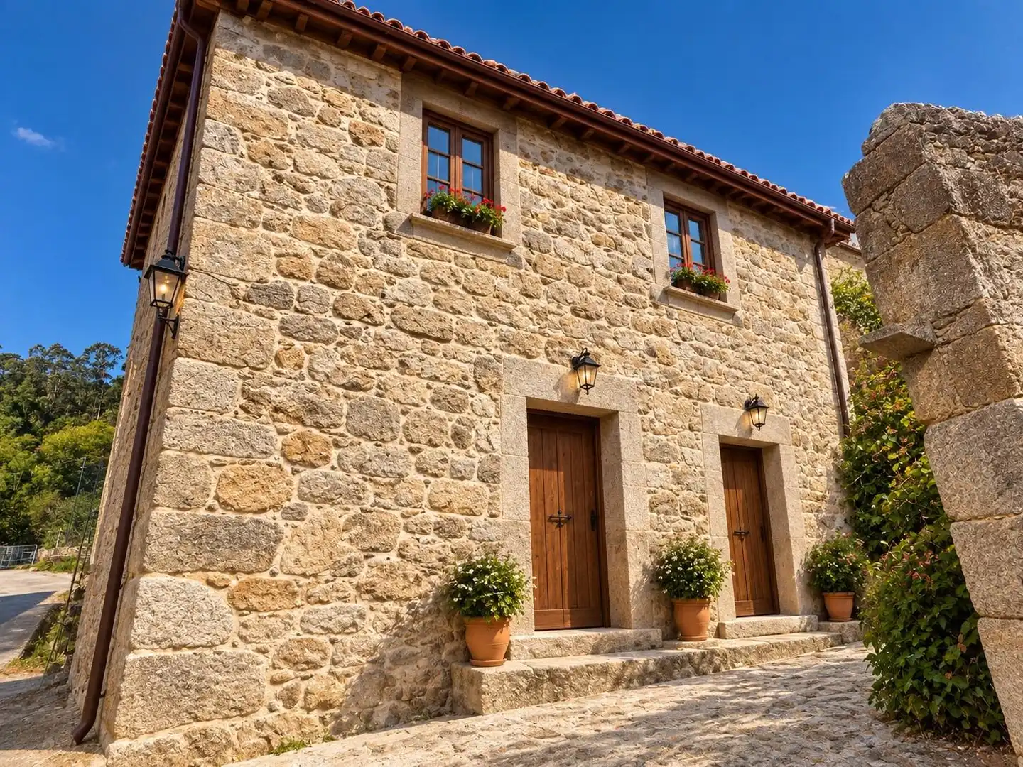 Vista exterior de Finca rústica en venda en Boiro, A Coruña