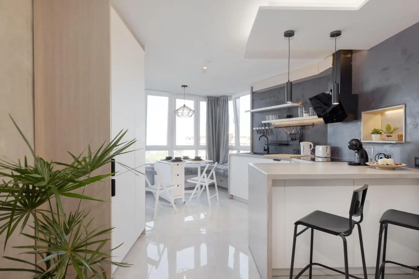 Küche von Wohnung zum Verkauf in Mijas mit Privatgarten und Gemeinschaftspool