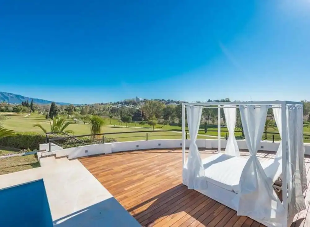 Terrace of Houses for rent in Estepona  with Air Conditioner, Heating and Private garden
