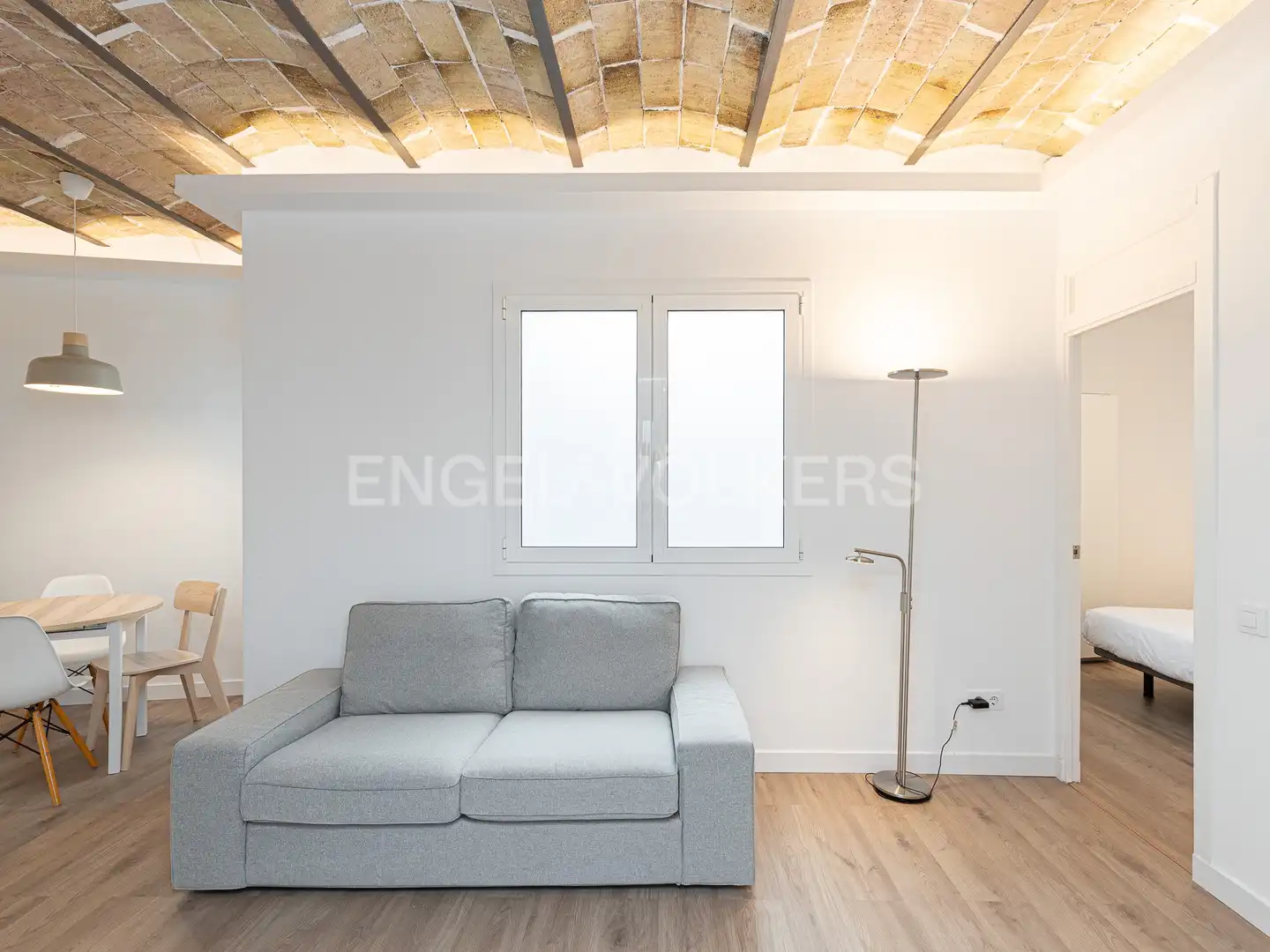 Living room of Flat for rent in Barcelona  with Air Conditioner, Heating and Furnished