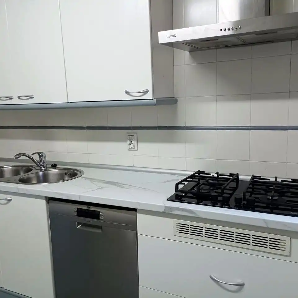 Kitchen of Flat for rent in Madrid  with Air Conditioner, Heating and Parquet flooring