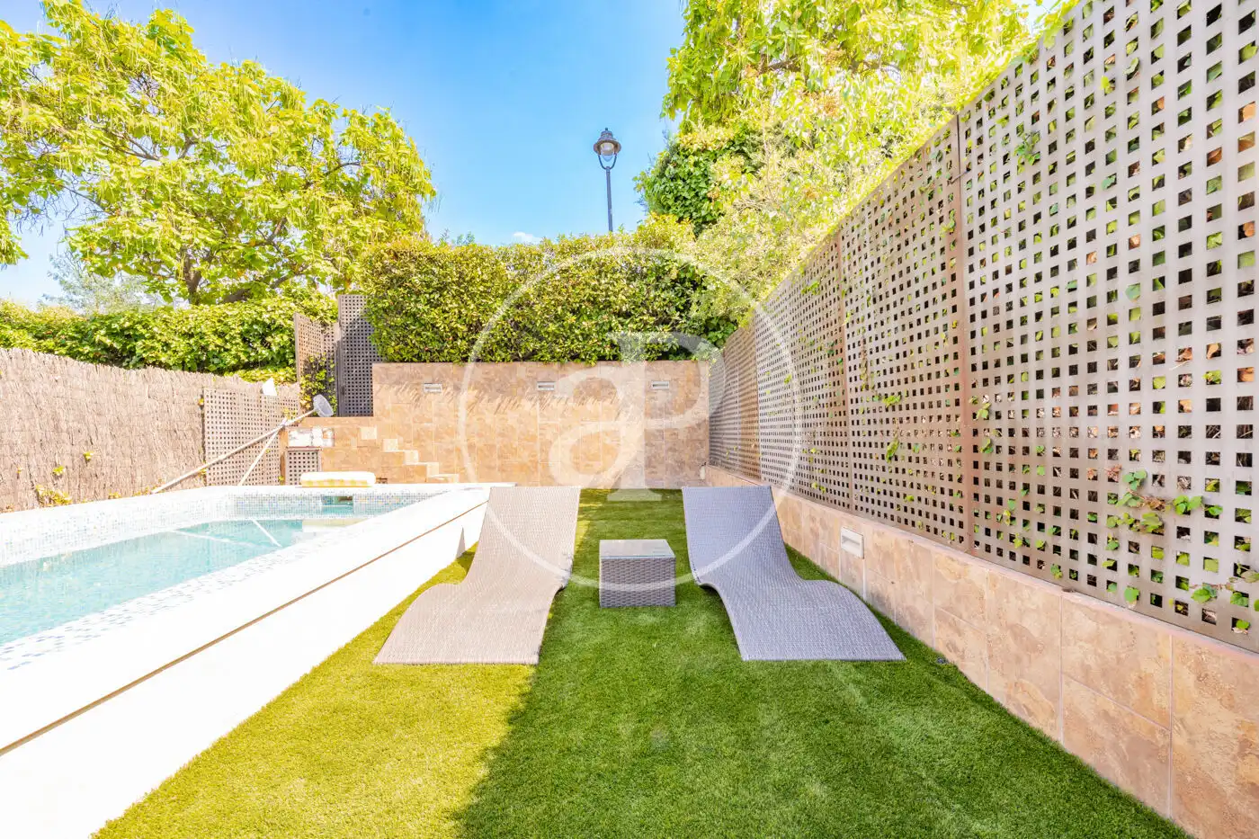 Swimming pool of Detached homes for sale in La Moraleja  with Air Conditioner, Heating and Private garden