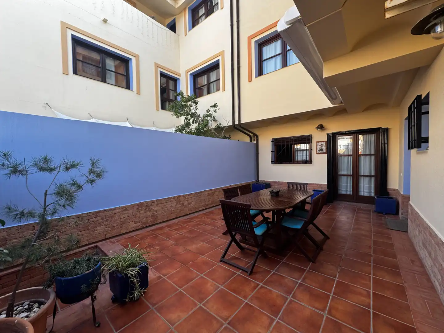 Terrasse von Einfamilien-Reihenhaus zum Verkauf in Canet d'En Berenguer mit Klimaanlage, Heizung und Terrasse