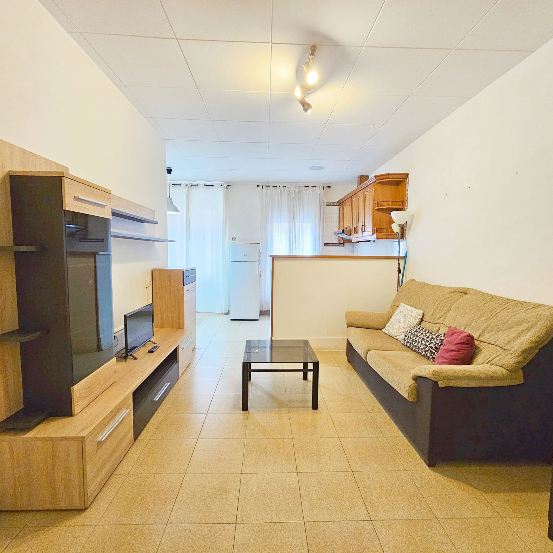 Living room of Single-family semi-detached for sale in Mataró  with Air Conditioner, Heating and Terrace
