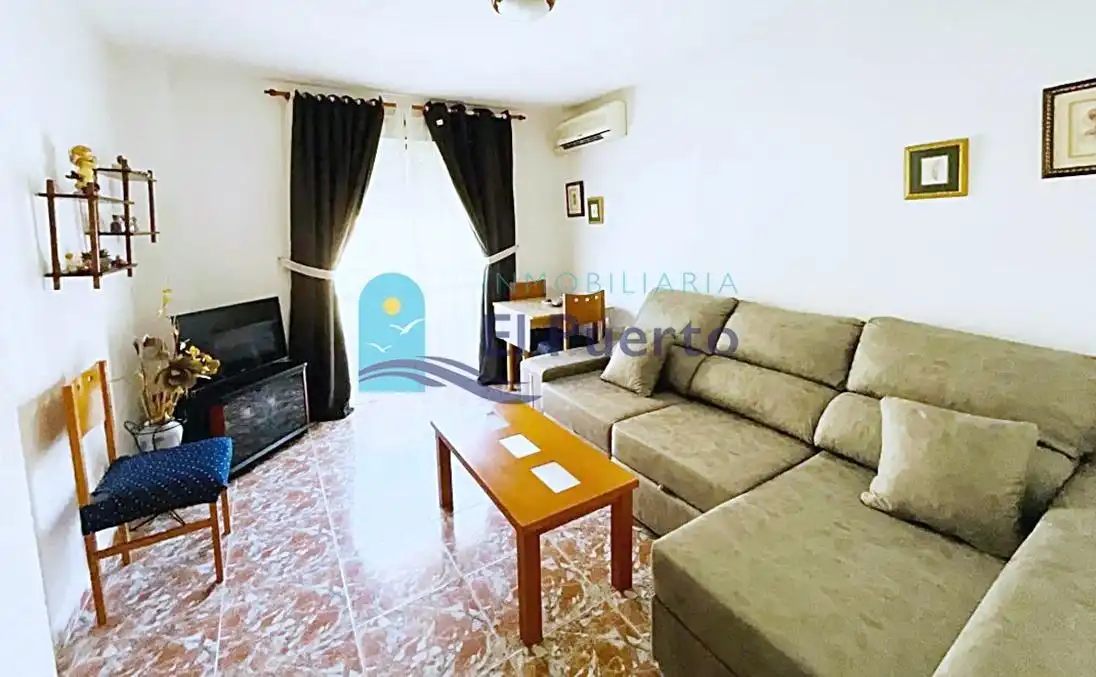 Sala de estar de Apartamento en venta en Mazarrón con Aire acondicionado y Amueblado