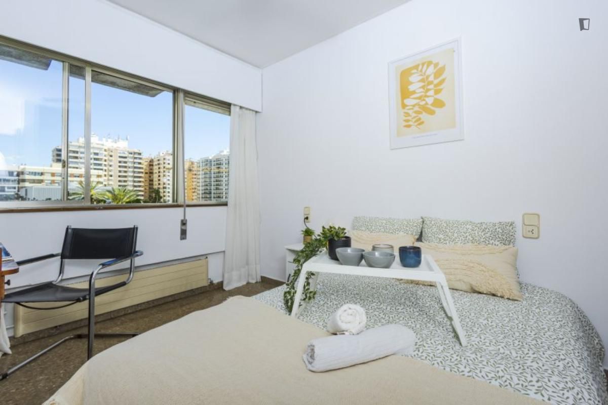Bedroom of Apartment to share in  Valencia Capital  with Furnished, Oven and Washing machine