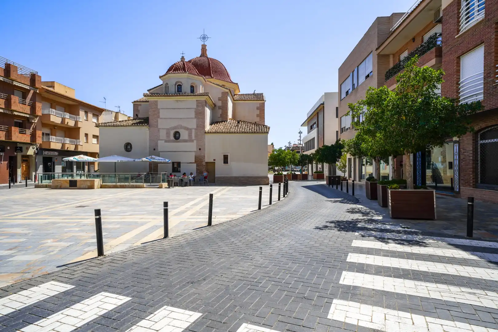 Außenansicht von Wohnungen zur Miete in San Javier mit Schwimmbad, Möbliert und Ofen