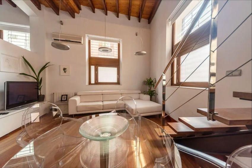 Living room of Planta baja to rent in  Sevilla Capital  with Air Conditioner, Heating and Furnished
