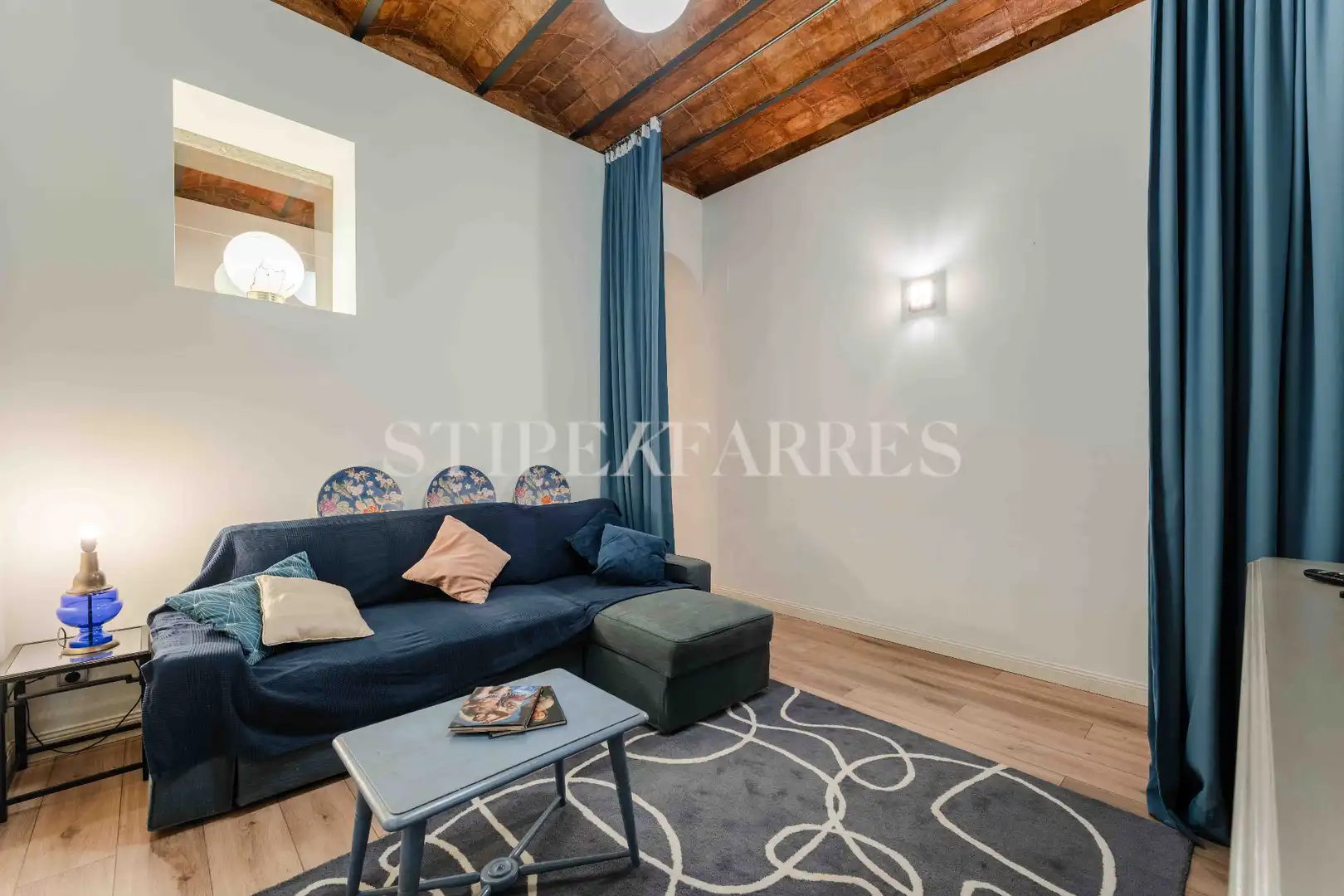 Sala de estar de Piso de alquiler en Barcelona con Calefacción, Terraza y Amueblado