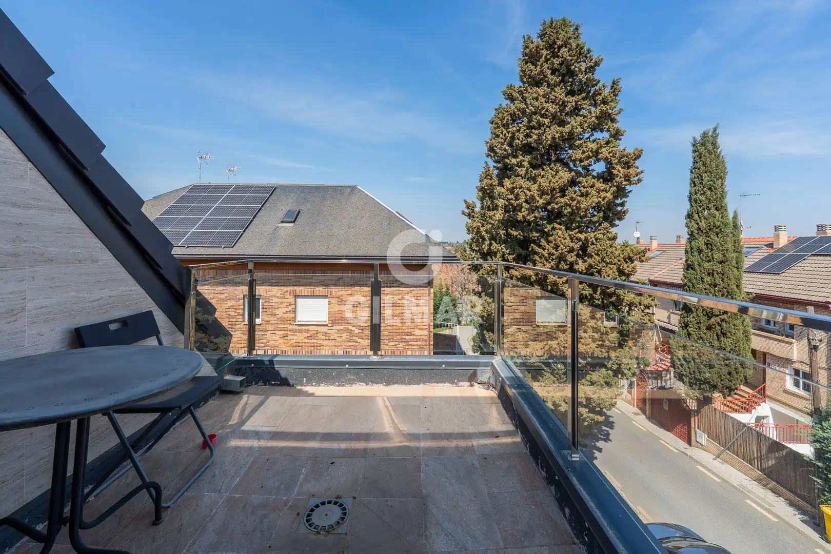 Terrassa de Casa adosada en venda en Pozuelo de Alarcón amb Calefacció, Jardí privat i Piscina