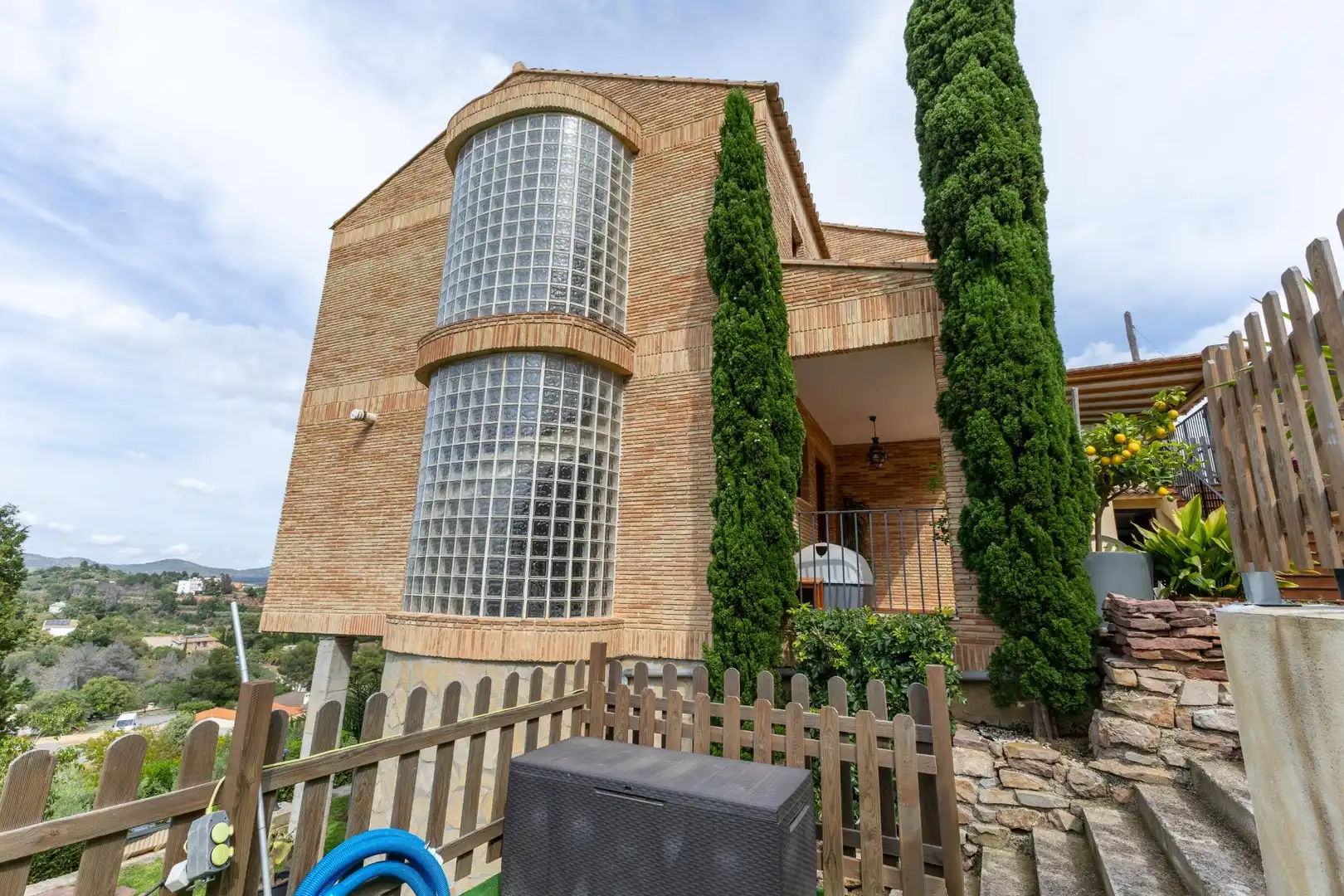 Vista exterior de Casa o chalet en venta en Torres Torres con Aire acondicionado, Jardín privado y Piscina