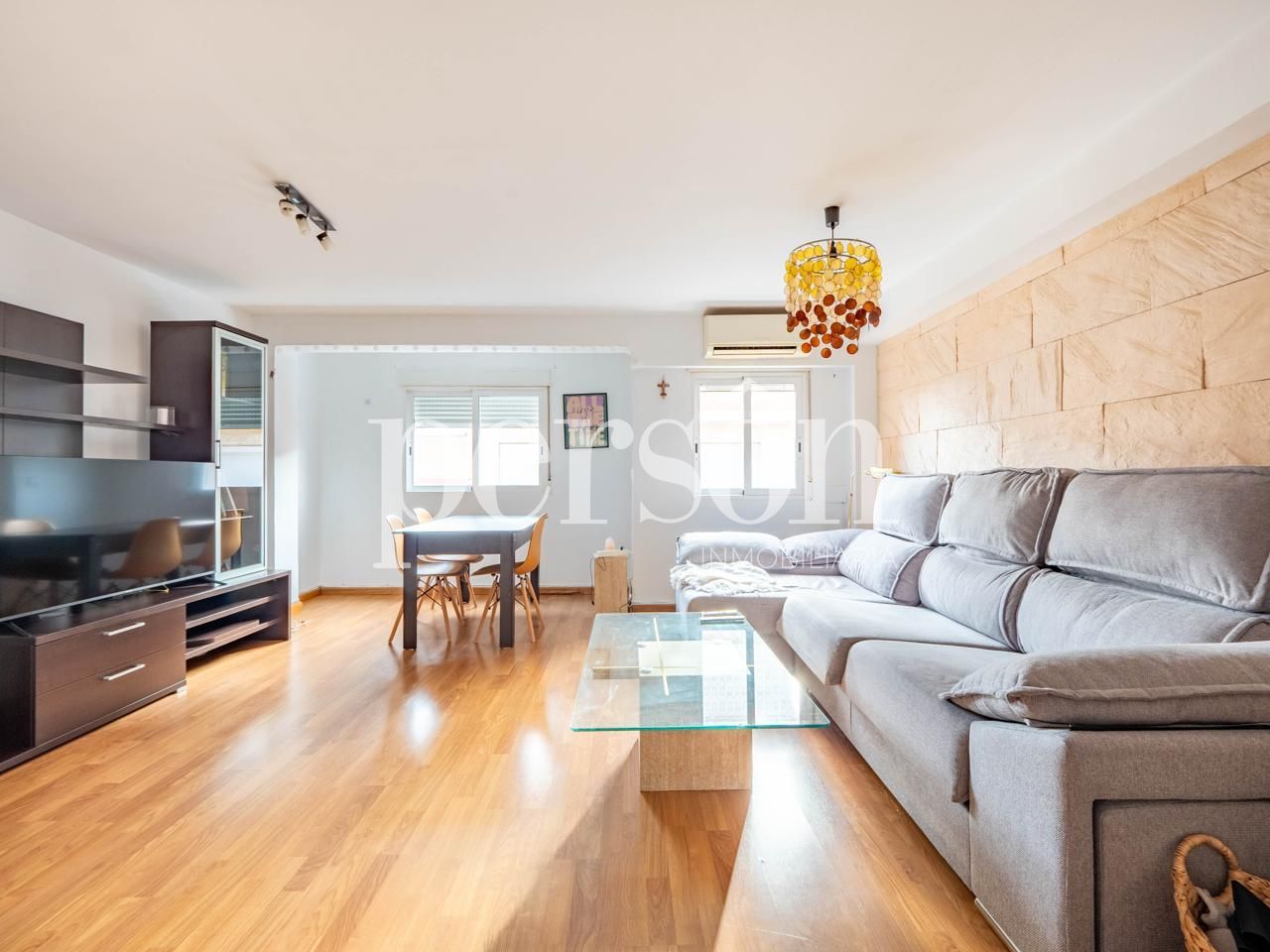 Sala d'estar de Pis en venda en Manises amb Aire condicionat i Moblat