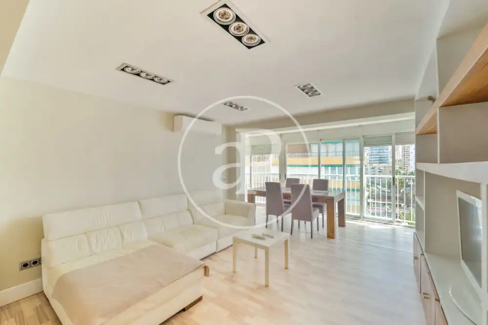 Living room of Flat for sale in Benidorm  with Heating, Terrace and Furnished