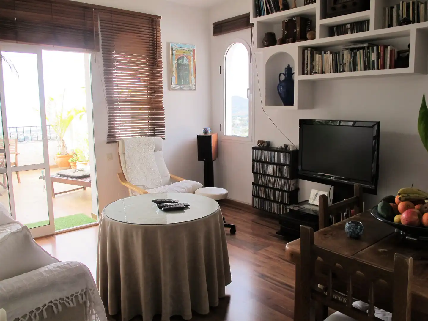 Sala de estar de Apartamento en venta en Nerja con Aire acondicionado, Terraza y Amueblado