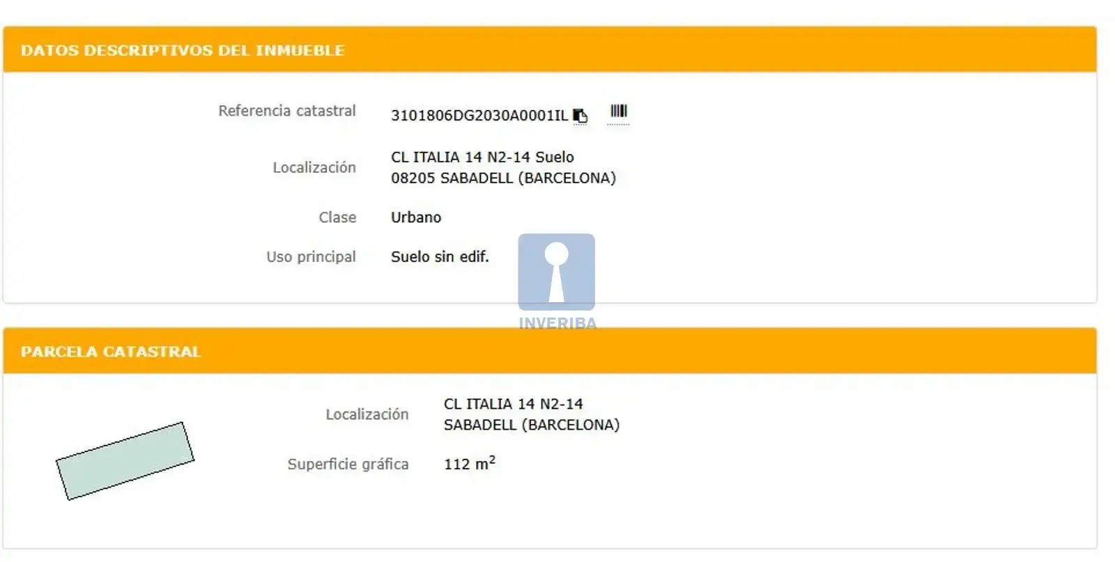 Jardín de Terreno en venta en Sabadell