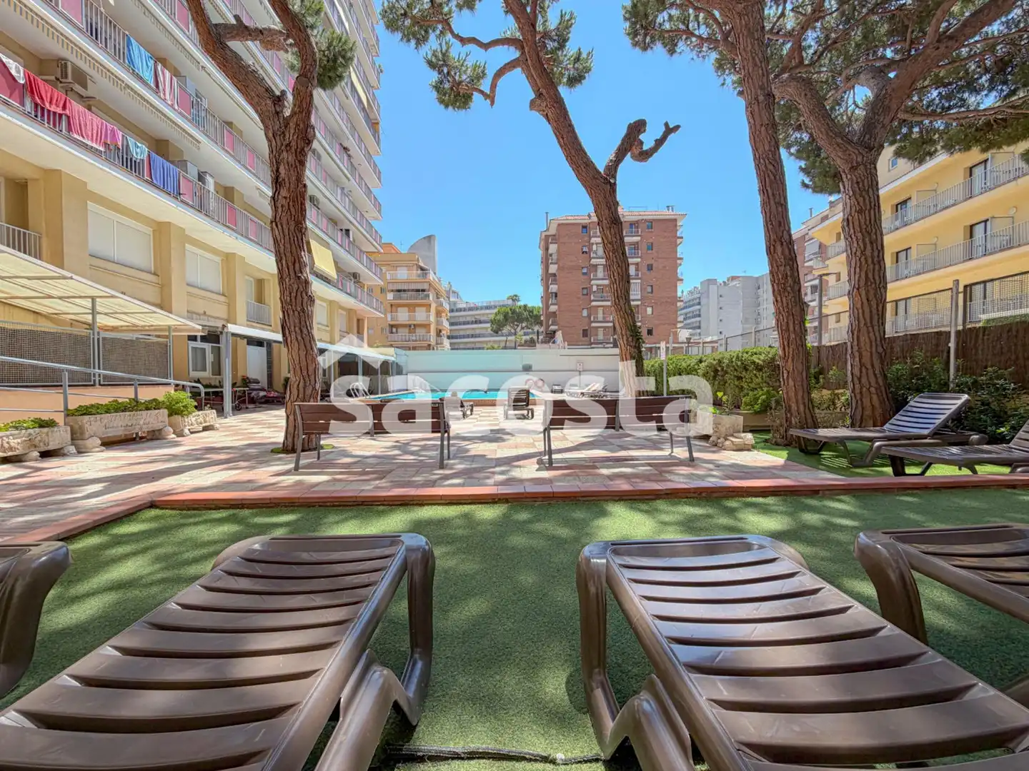 Terrace of Flat for sale in Blanes  with Terrace and Community pool