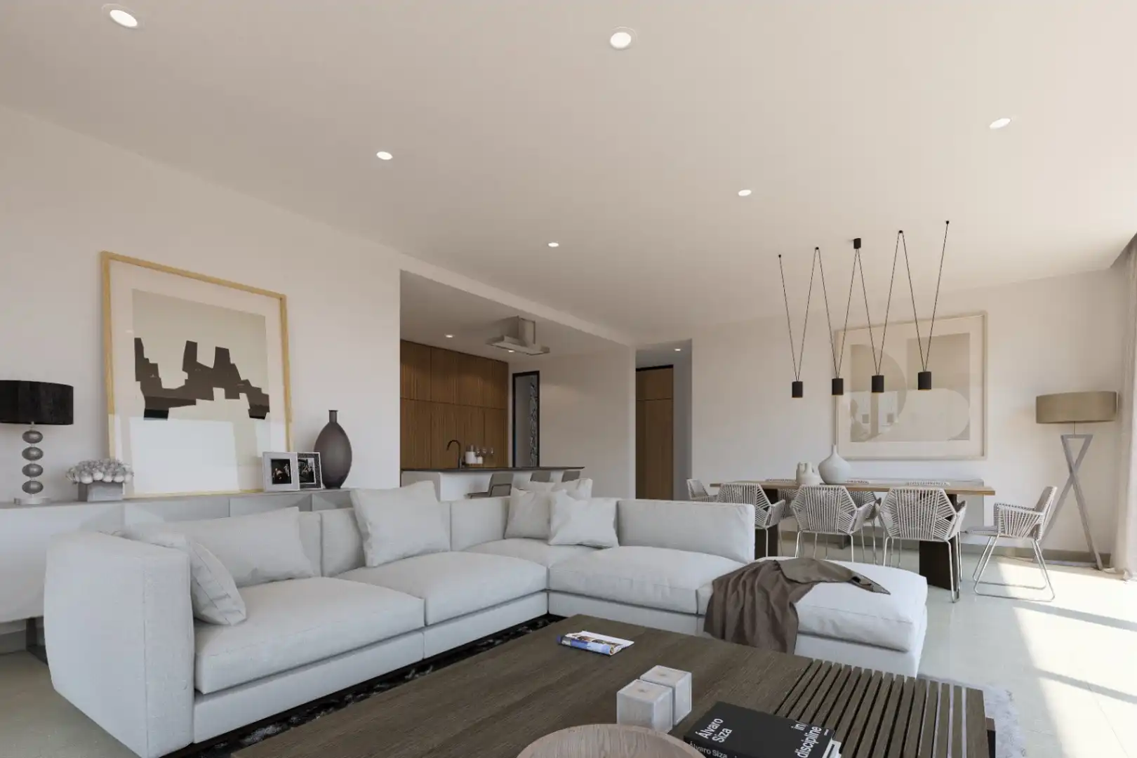 Wohnzimmer von Haus oder Chalet zum Verkauf in Calpe / Calp mit Klimaanlage, Heizung und Privatgarten