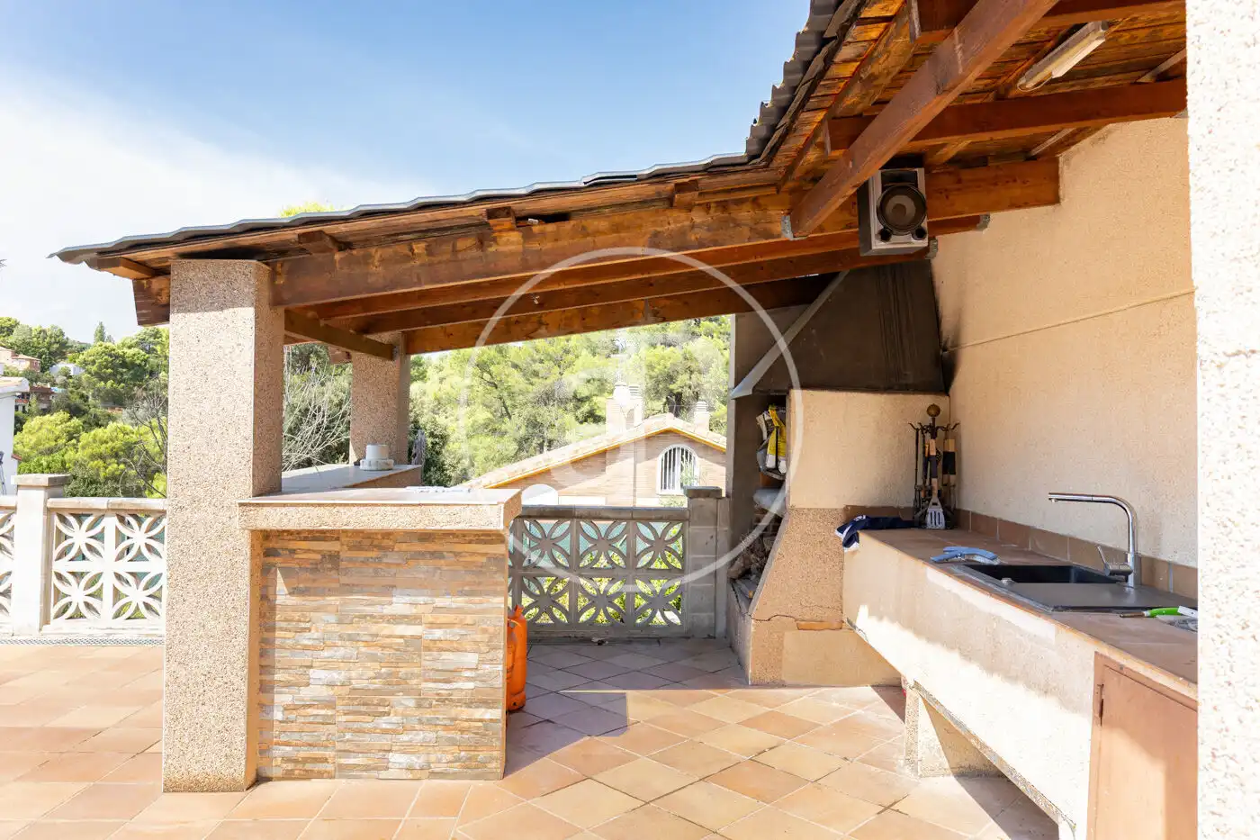 Terrace of Flat for sale in Rubí  with Air Conditioner, Heating and Private garden