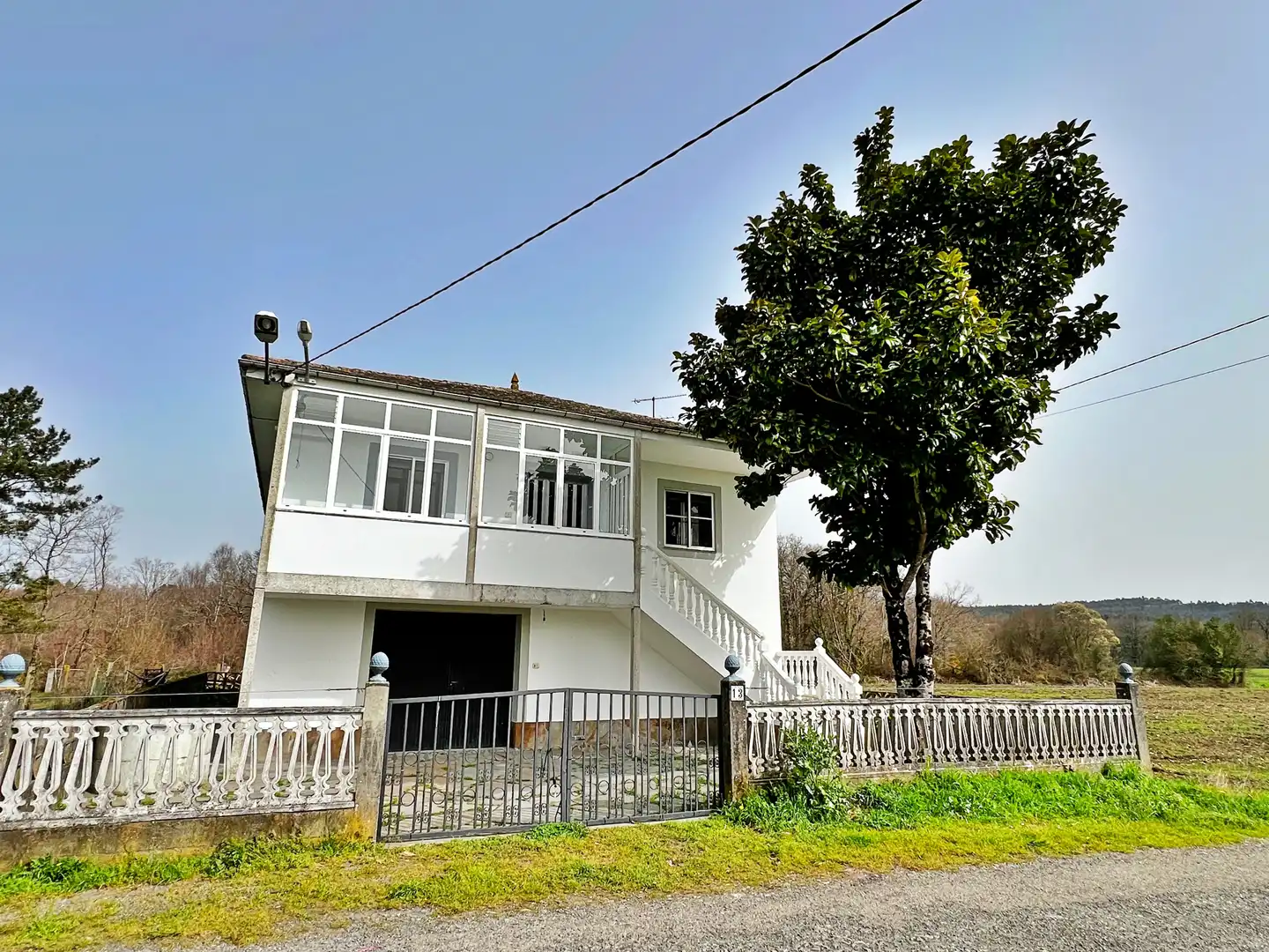 Vista exterior de Casa o chalet en venta en Cospeito con Calefacción, Jardín privado y Amueblado