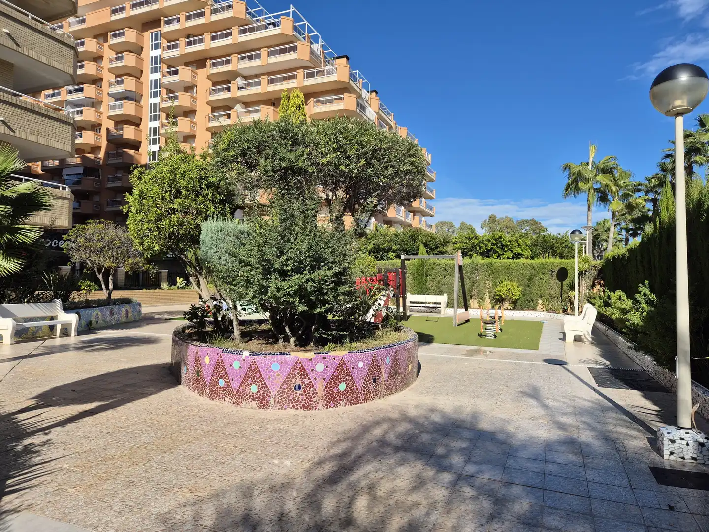 Garden of Flat for sale in Oropesa del Mar / Orpesa  with Air Conditioner, Terrace and Swimming Pool