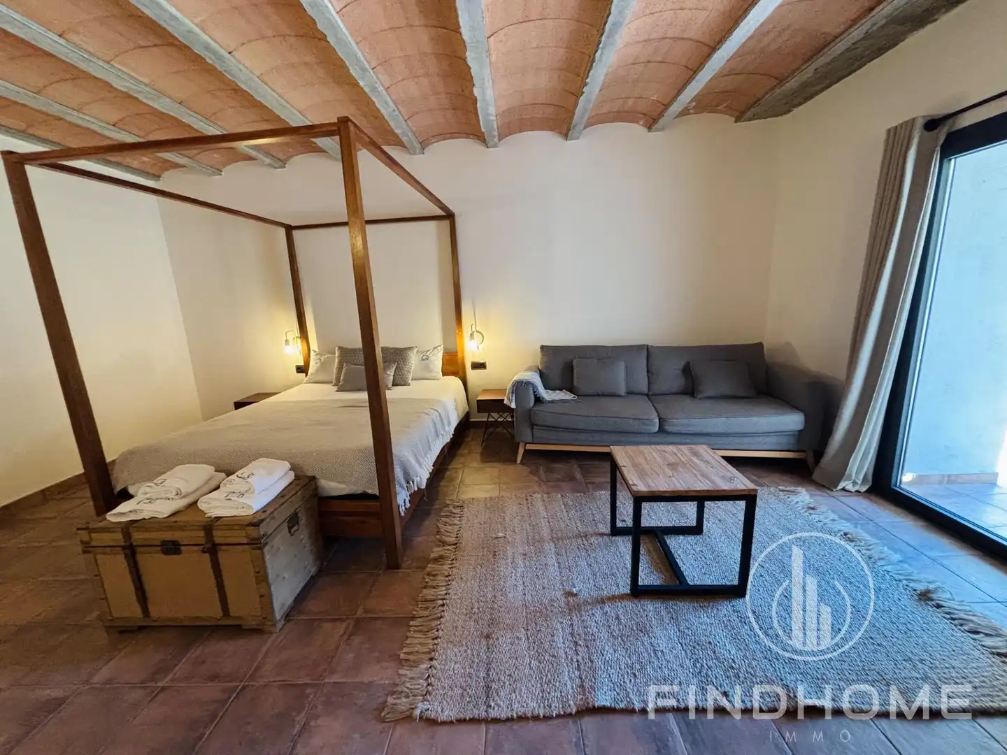 Bedroom of Country homes for sale in Les Preses  with Air Conditioner, Private garden and Terrace