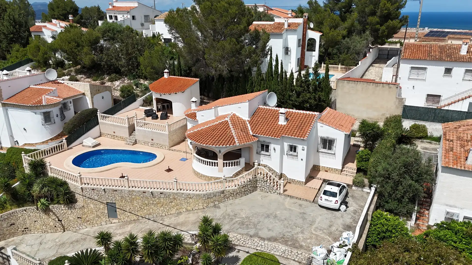 Vista exterior de Casa o xalet en venda en La Font d'en Carròs amb Aire condicionat, Calefacció i Terrassa