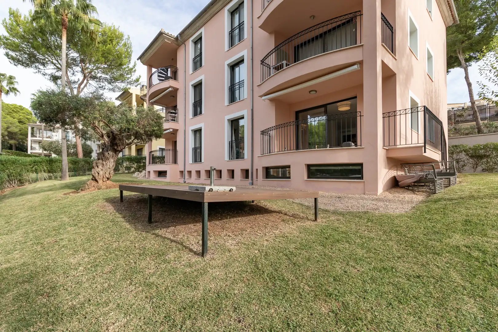 Exterior view of Ground floor for sale in Andratx  with Private garden, Terrace and Community pool