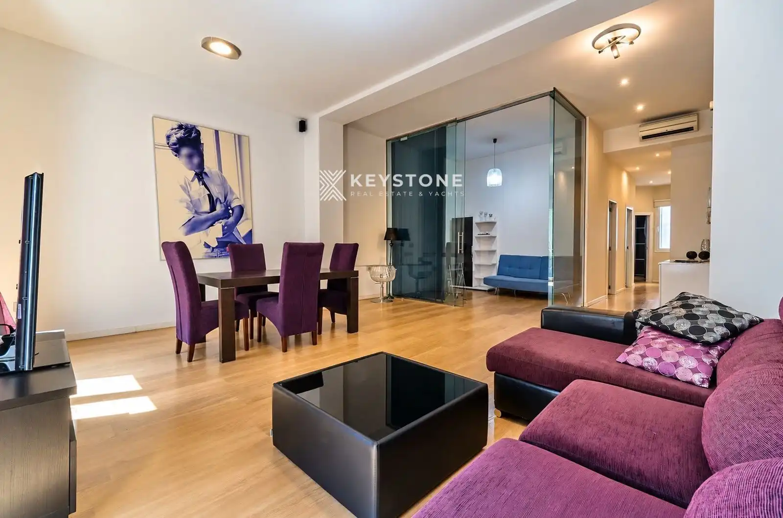 Sala de estar de Piso de alquiler en Alicante / Alacant con Aire acondicionado, Calefacción y Terraza