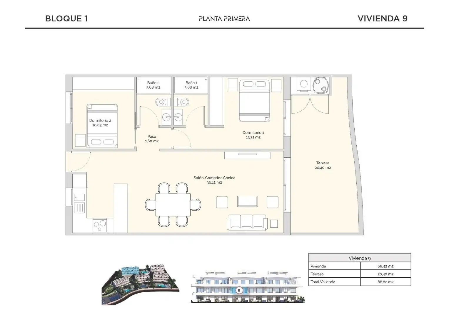 Appartement compact avec piscine à vendre à Balcón de Finestrat - Terra Marina, imagen 18