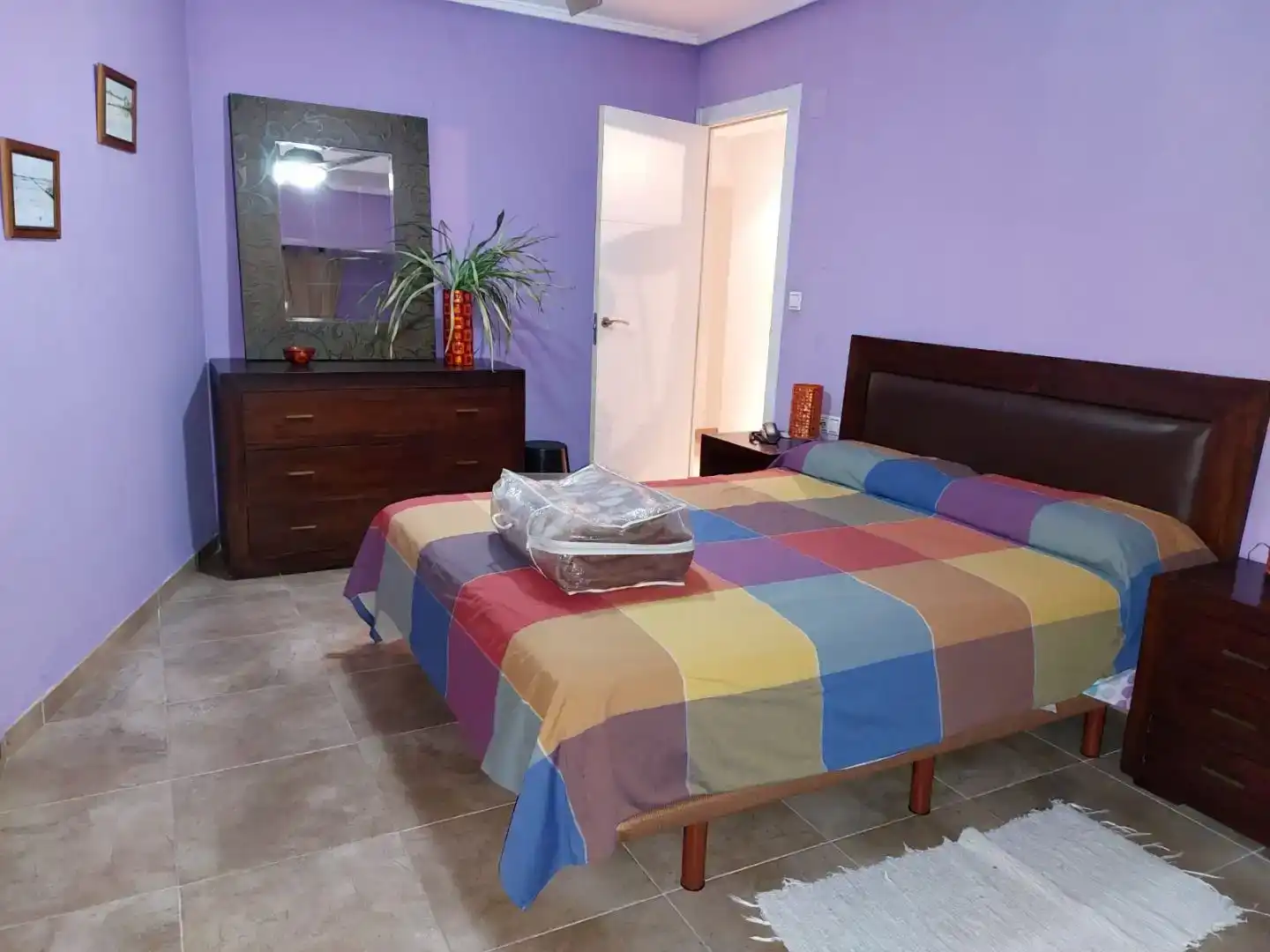 Bedroom of Flat for rent in  Valencia Capital  with Air Conditioner and Balcony