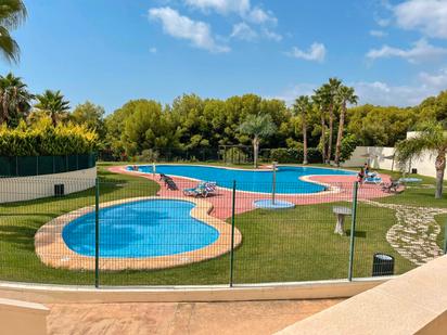 Piscina de Casa adosada en venda en Finestrat amb Aire condicionat, Jardí privat i Moblat