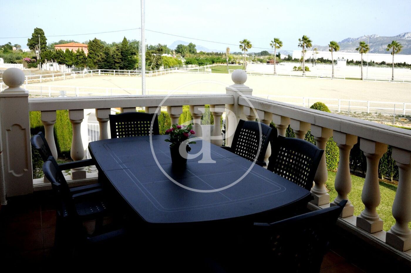 Terrace of Flat to rent in Oliva  with Air Conditioner, Heating and Private garden