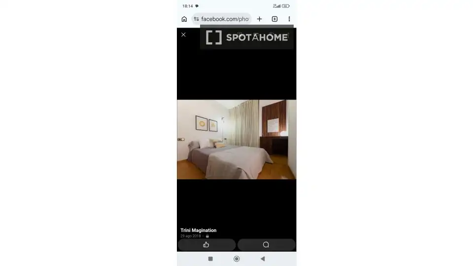 Habitación de Piso de alquiler en Barcelona con Aire acondicionado, Calefacción y Amueblado