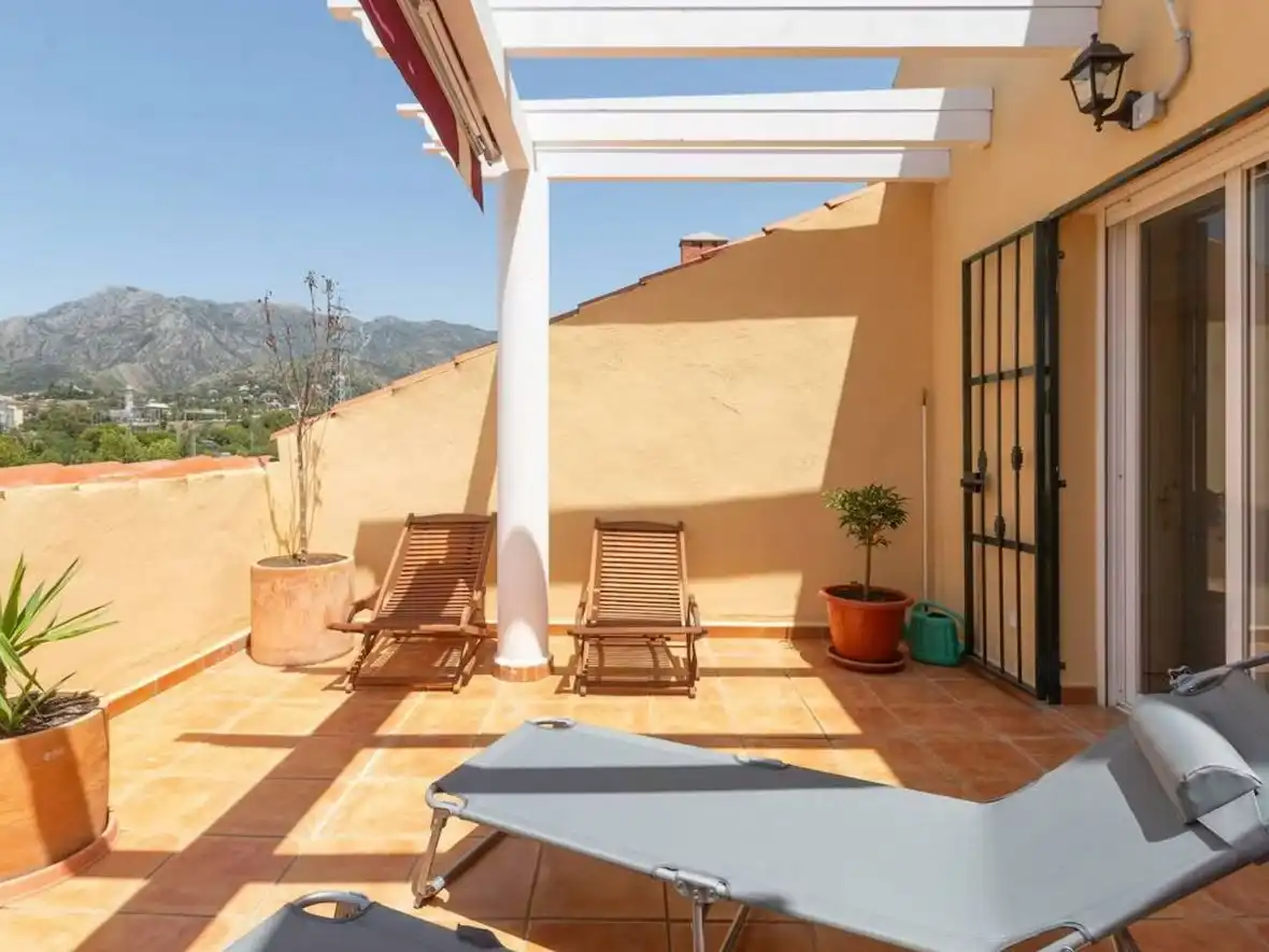 Terraza de Dúplex de alquiler en Marbella Centro