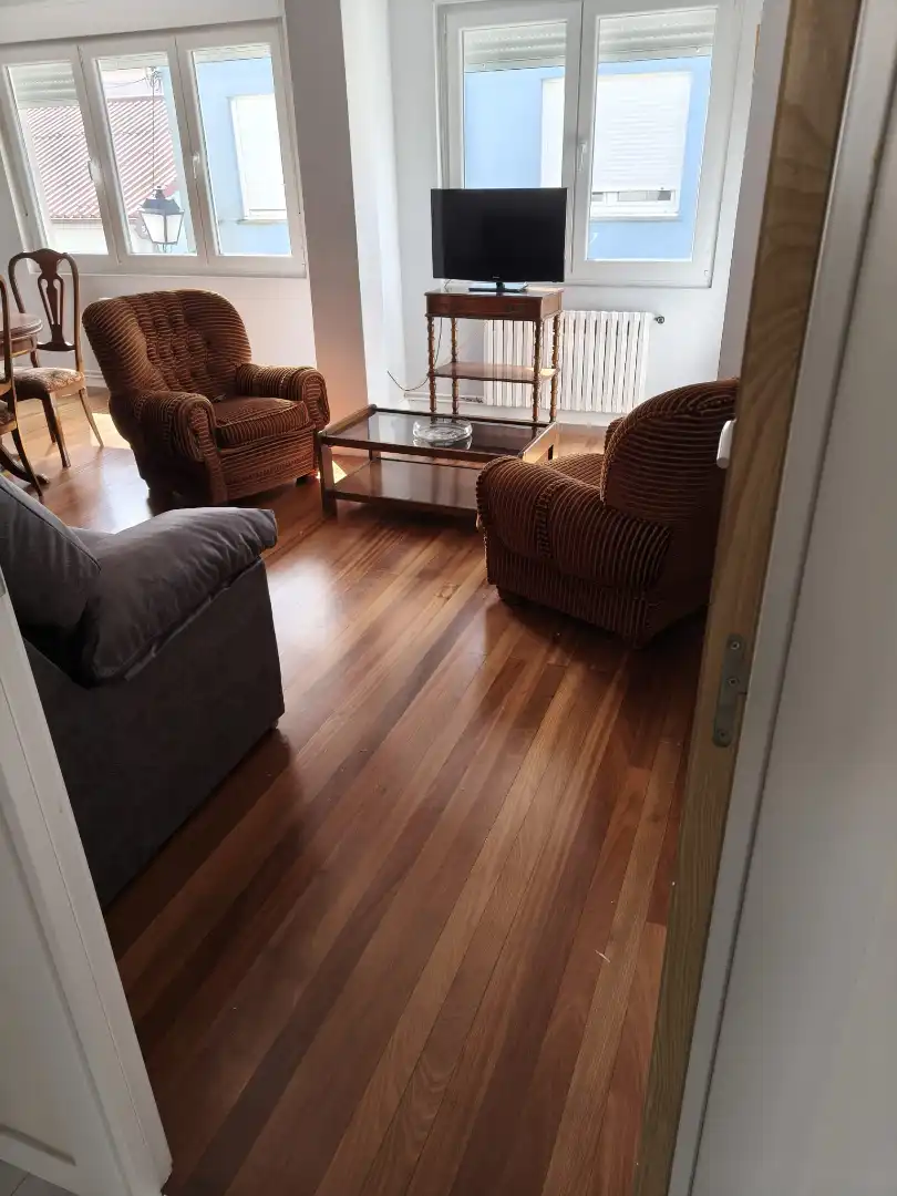 Living room of Flat for rent in Fisterra  with Furnished, Oven and Washing machine