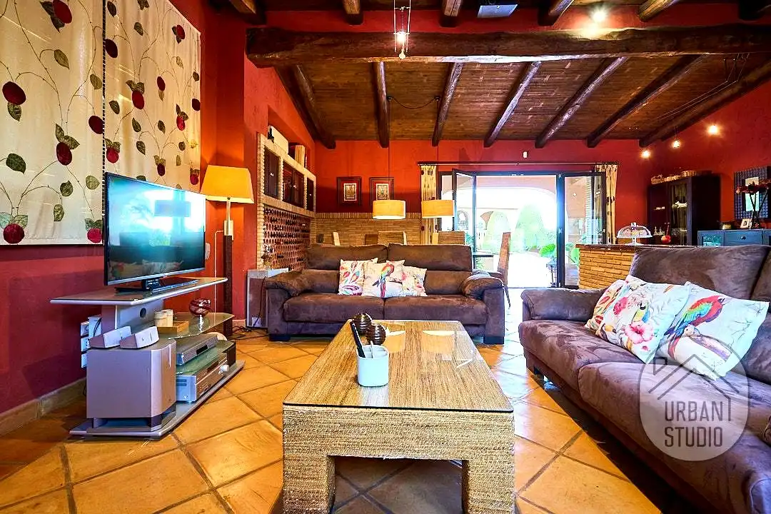 Living room of Houses for sale in Cocentaina  with Heating, Terrace and Swimming Pool