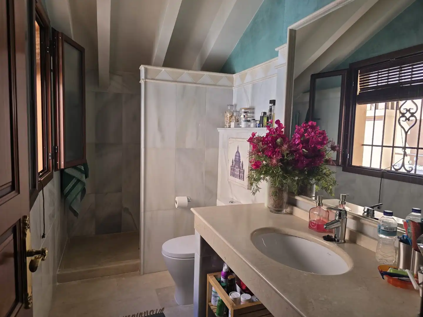 Baño de Casa o chalet en venta en Villanueva del Ariscal con Aire acondicionado, Jardín privado y Terraza